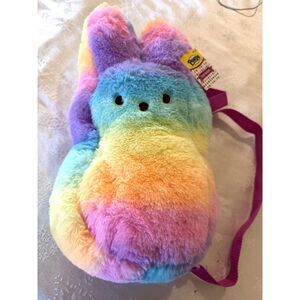 NWT Easter Peeps Plush Backpack Extra Fluffy for Big Girls Preteen Teen 16"x9"